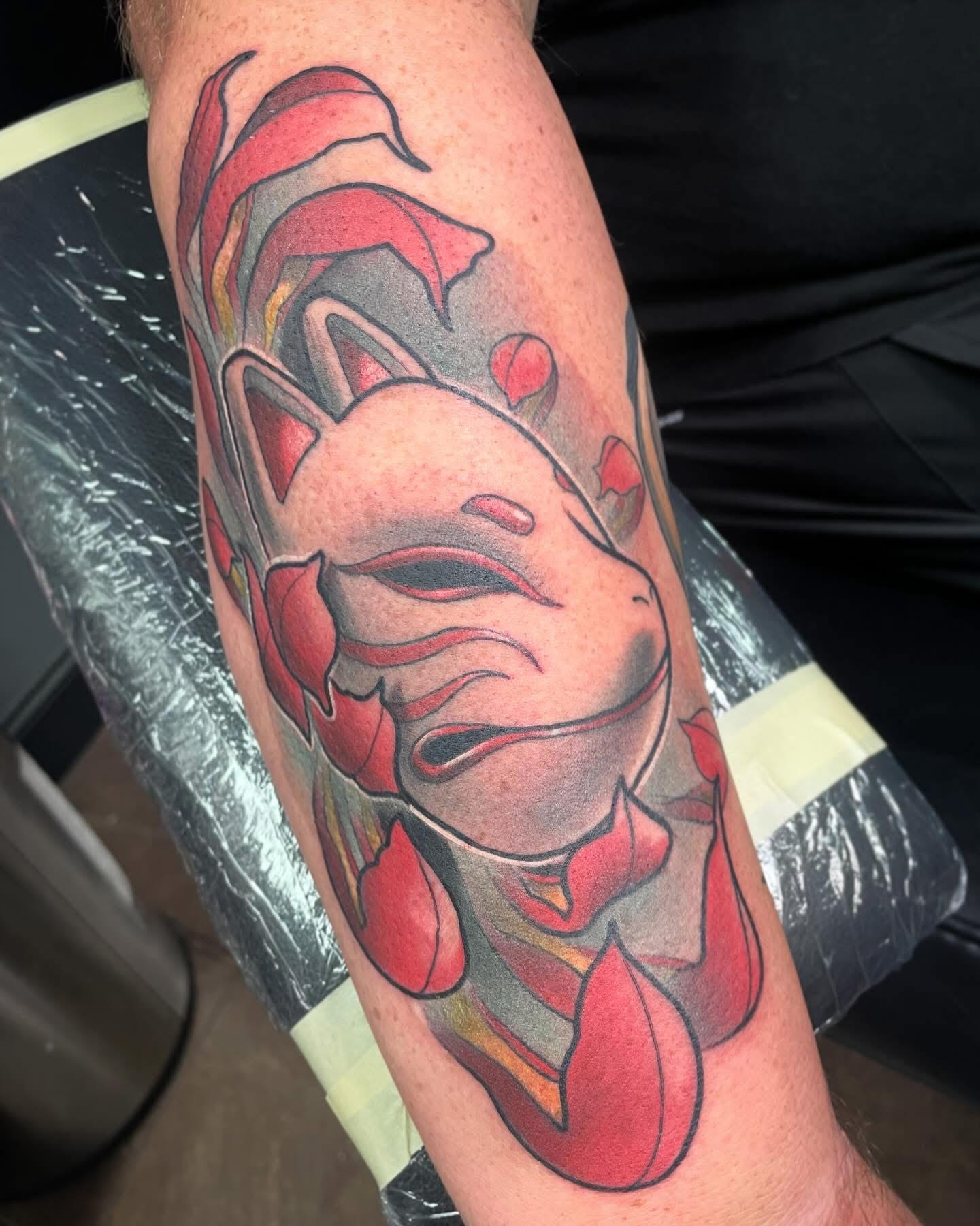 Manga tattoo by Cody Crochet - Cursed Ink Society artistry
